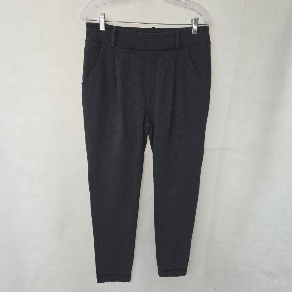 Lululemon Stress Less Pant Women 6 Heathered Dark Grey Tapered Sweatpants W5G31S - Picture 3 of 13
